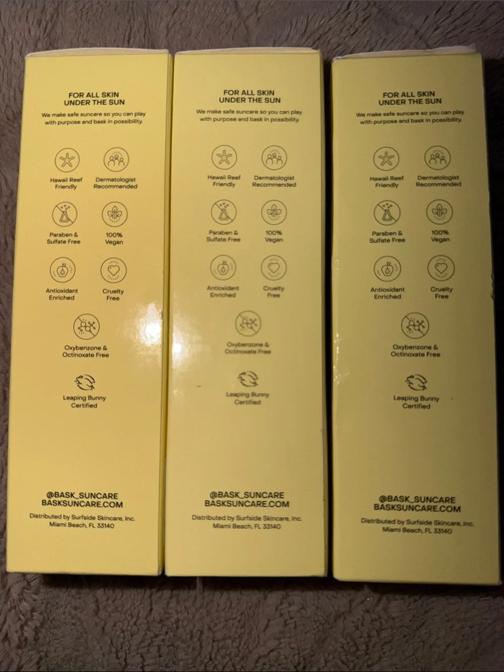LOT OF 3: Bask Suncare SPF 30 Sheer Moisturizing Sunscreen Lotion NIB